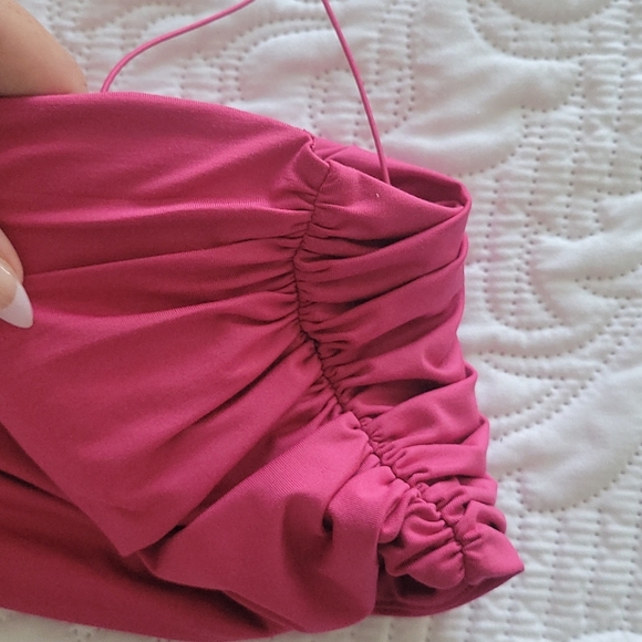 Oh Polly Pink Crop Tank - Picture 3 of 5